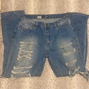 Fashion nova distressed jeans